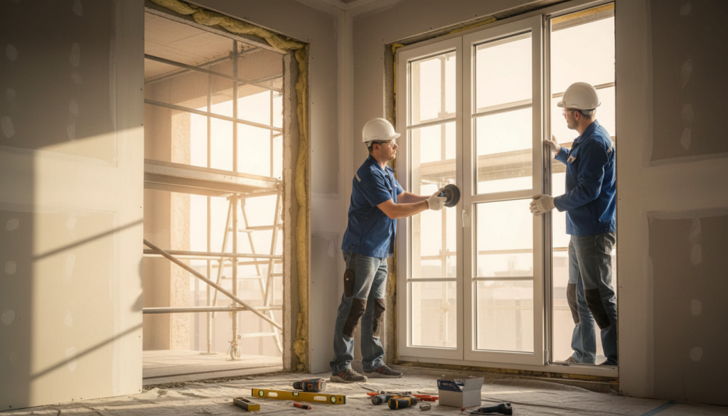 Kunststofffenster Installation