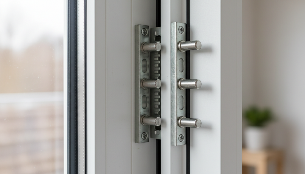 Sicherheitsbeschläge mit Pilzkopfverriegelung für Kunststofffenster
