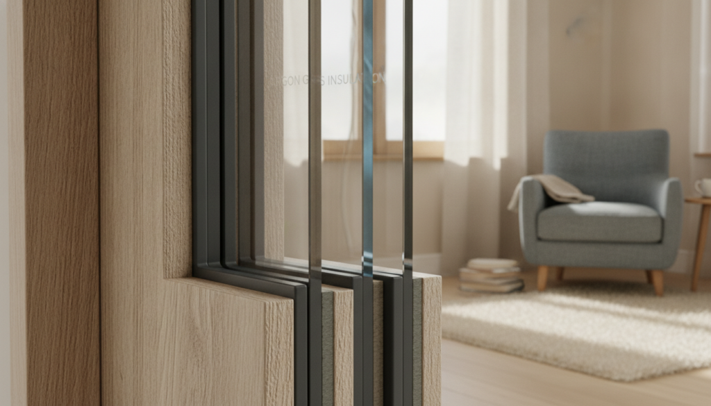 Energiesparende Fenster Aufbau