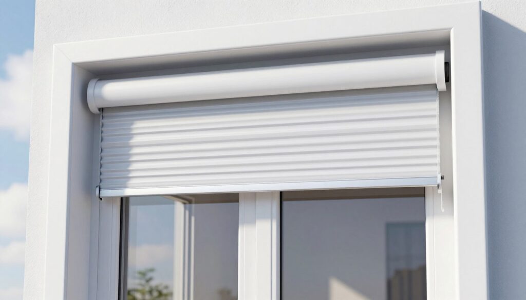 Kunststofffenster mit integriertem Rollladen