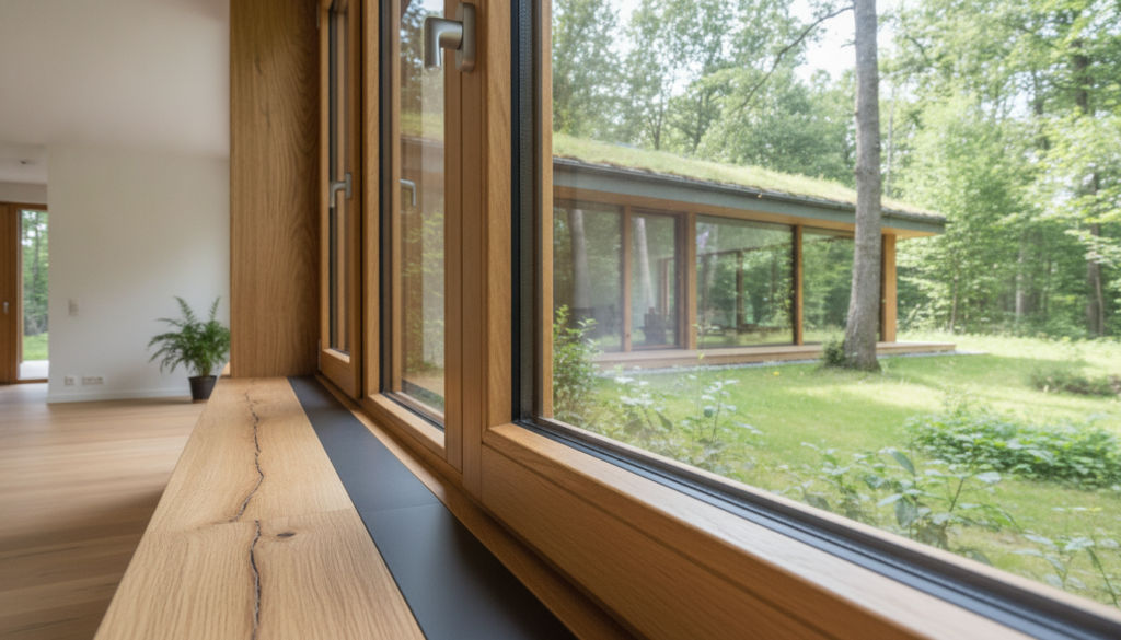 Nachhaltige Holz-Aluminium Fenster und PVC-Fenster
