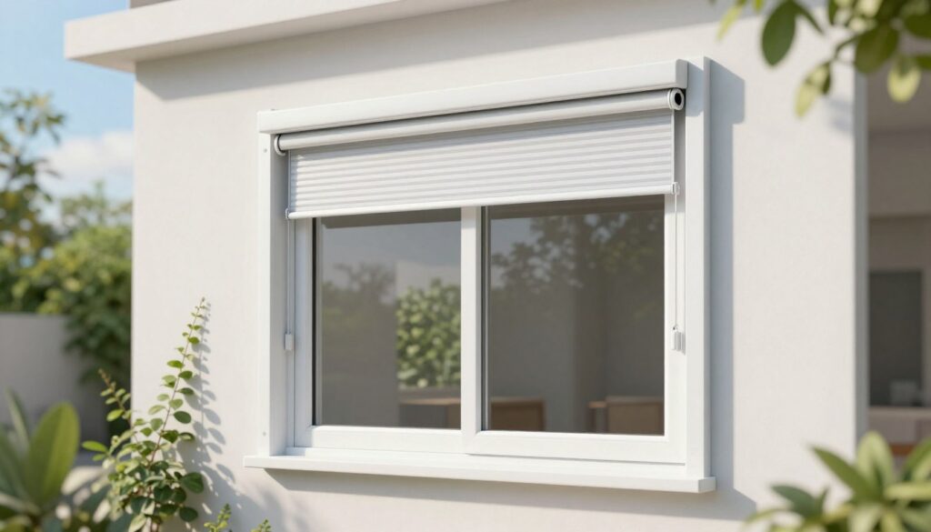 energieeffiziente Kunststofffenster mit Rollladen
