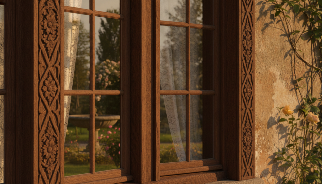 historische Holzfenster