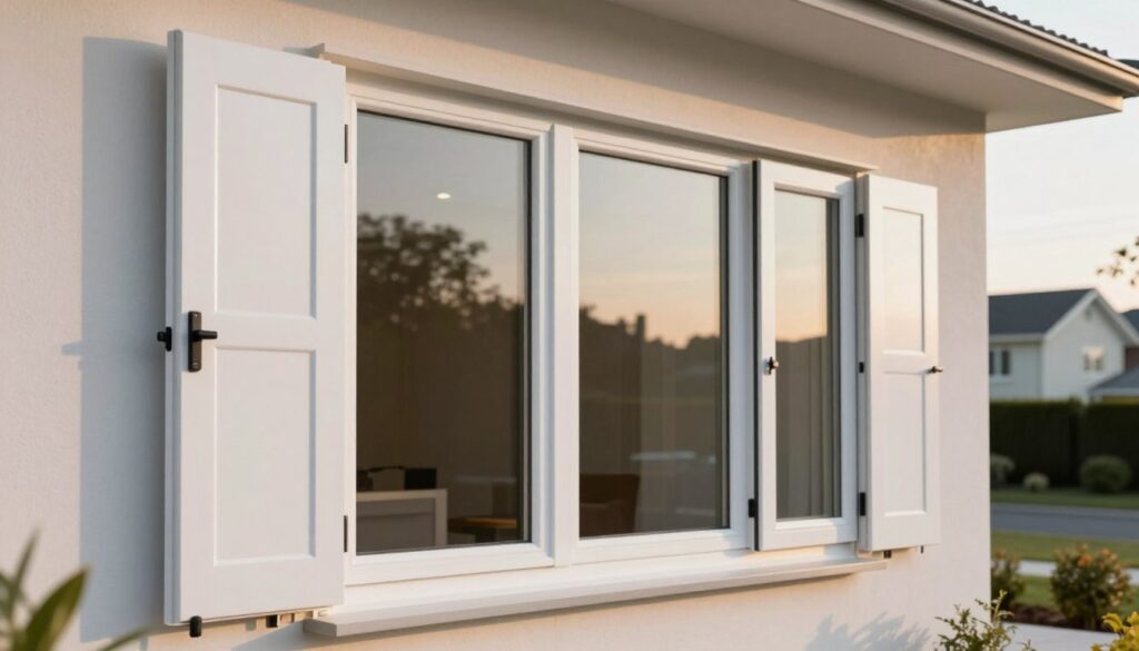 hochwertige Kunststofffenster mit Rollladen